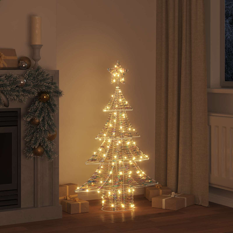 Brad de Crăciun 120 LED-uri Alb cald 120,5 cm PET