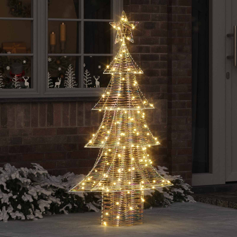 Brad de Crăciun 160 LED-uri Alb cald 150 cm PET