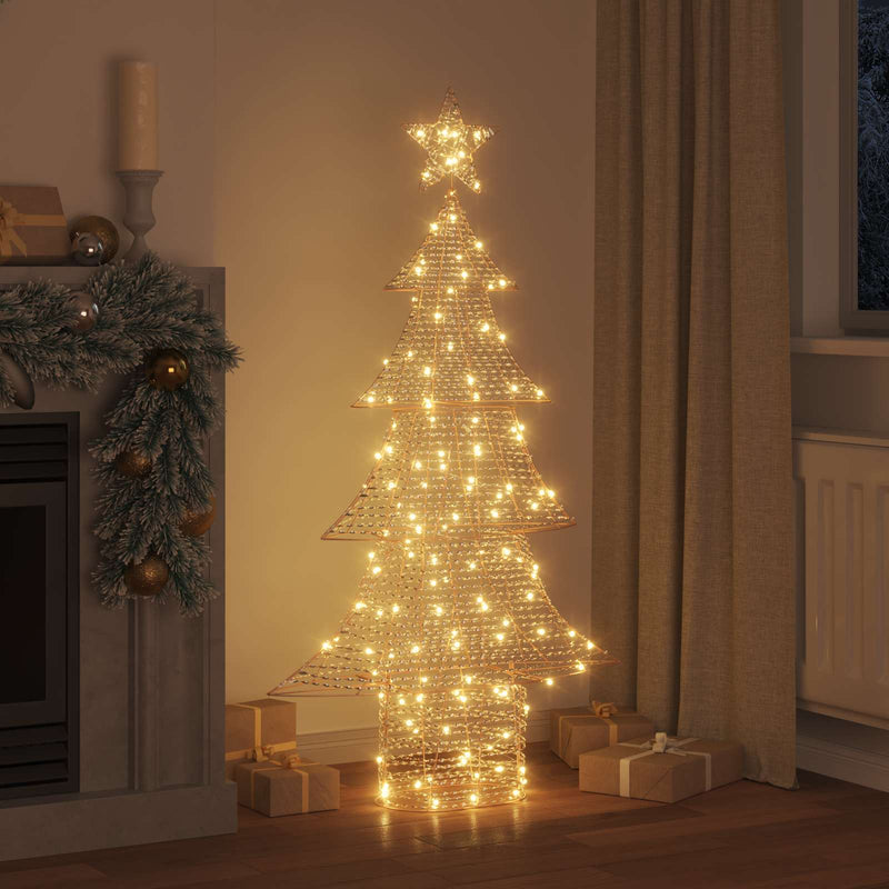 Brad de Crăciun 160 LED-uri Alb cald 151 cm PET
