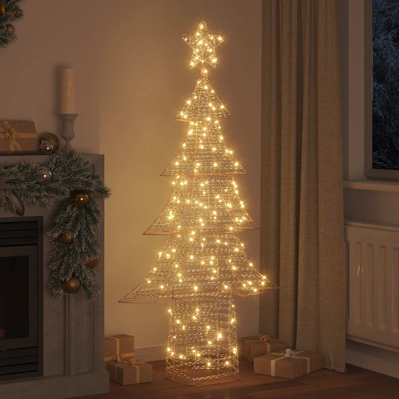 Brad de Crăciun 240 LED-uri Alb cald 181 cm PET