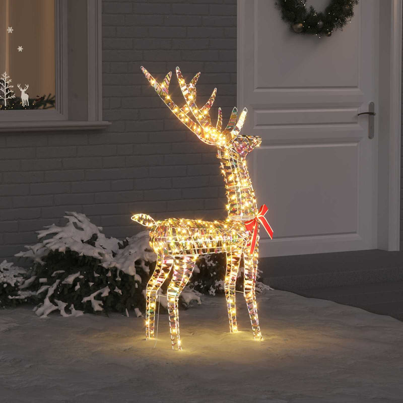 Ren 3D 140 LED-uri Alb cald 128 cm PET