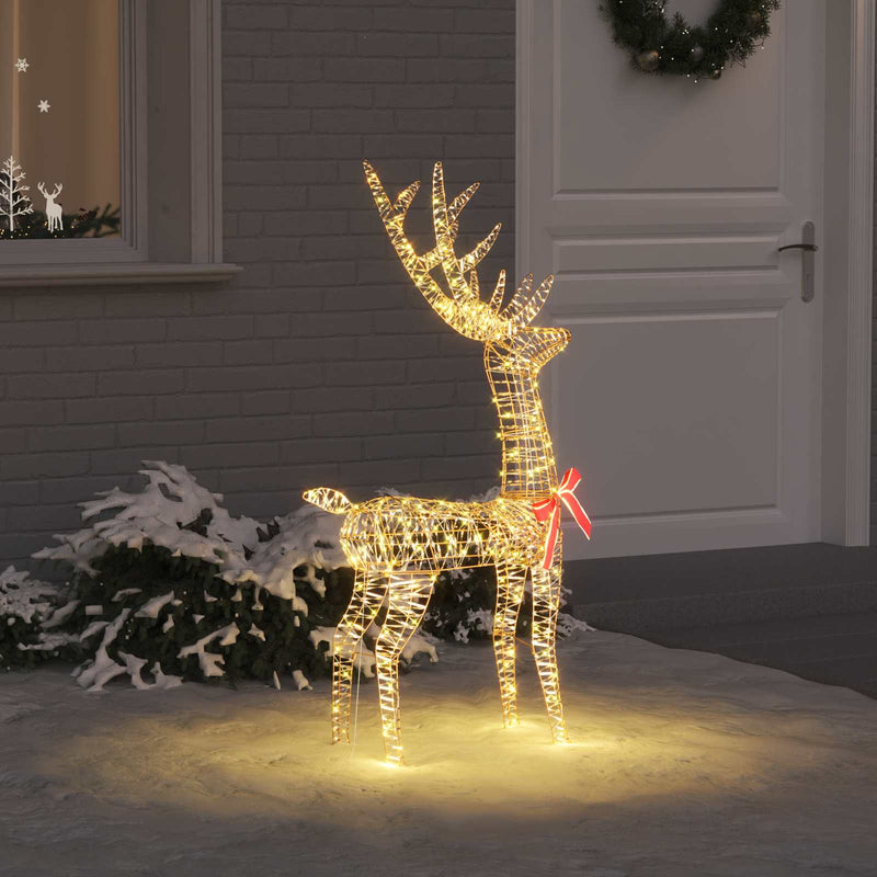 Ren 3D 140 LED-uri Alb cald 128 cm PET