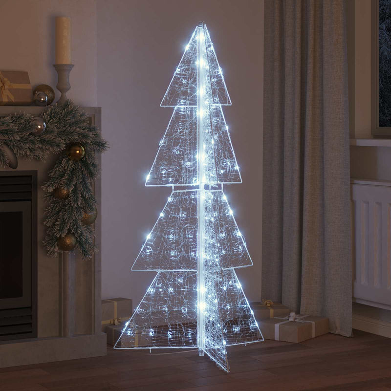 Brad de Crăciun 160 LED-uri Alb Rece 150 cm Acril