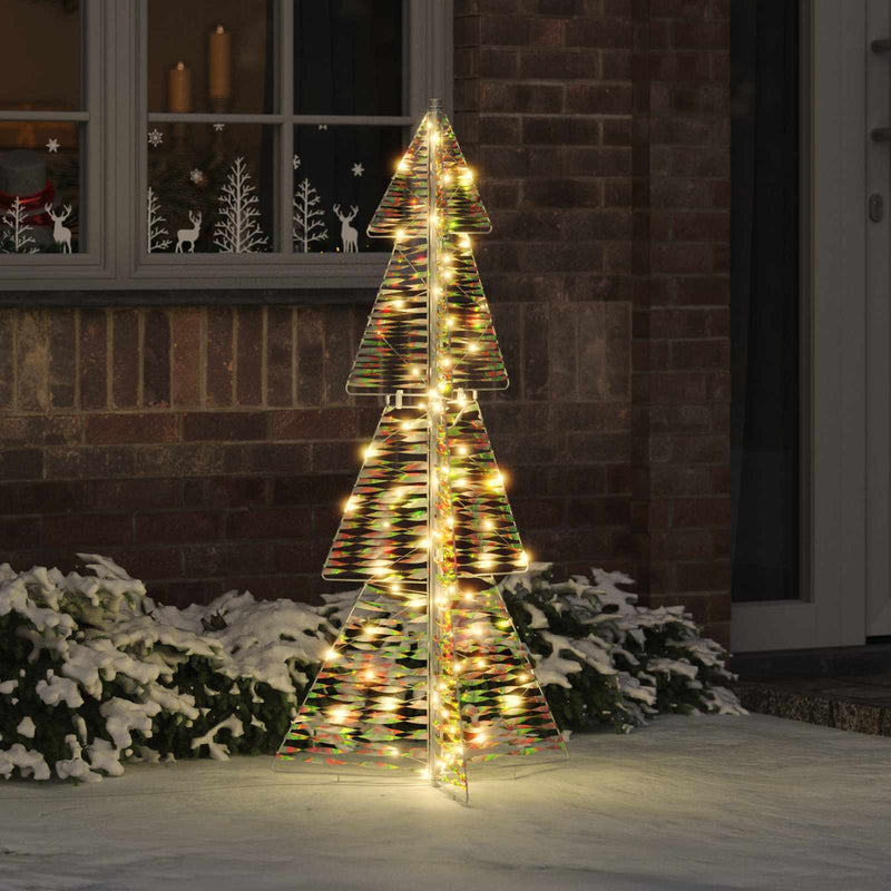 Brad de Crăciun 100 LED-uri Alb cald 120 cm PET