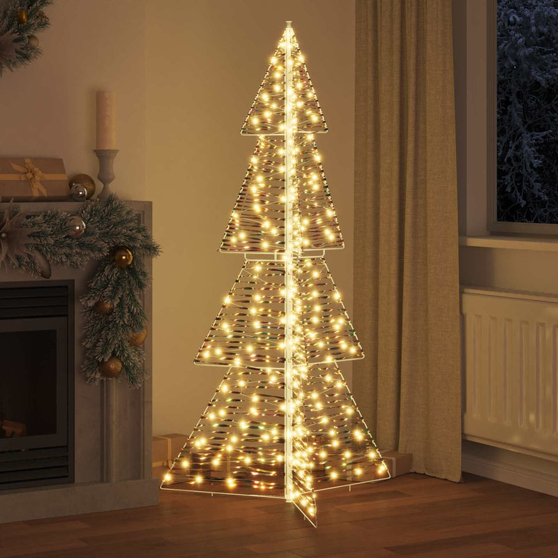 Brad de Crăciun 240 LED-uri Alb cald 180 cm PET