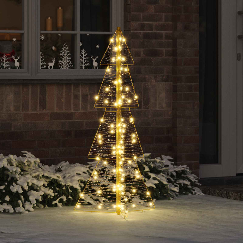 Brad de Crăciun 100 LED-uri Alb cald 120 cm PET