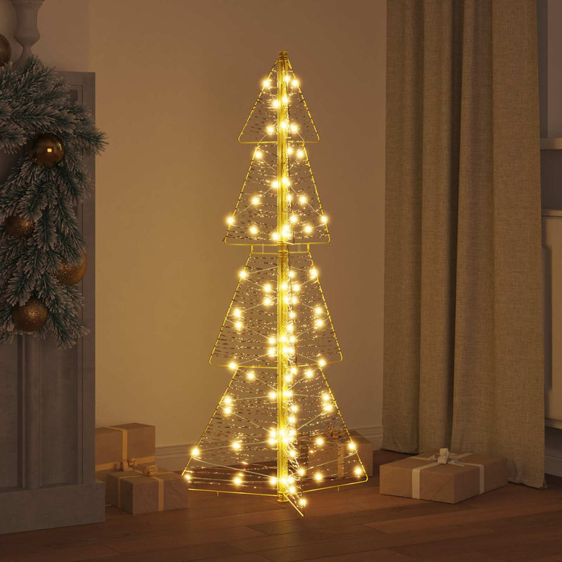 Brad de Crăciun 100 LED-uri Alb cald 120 cm PET