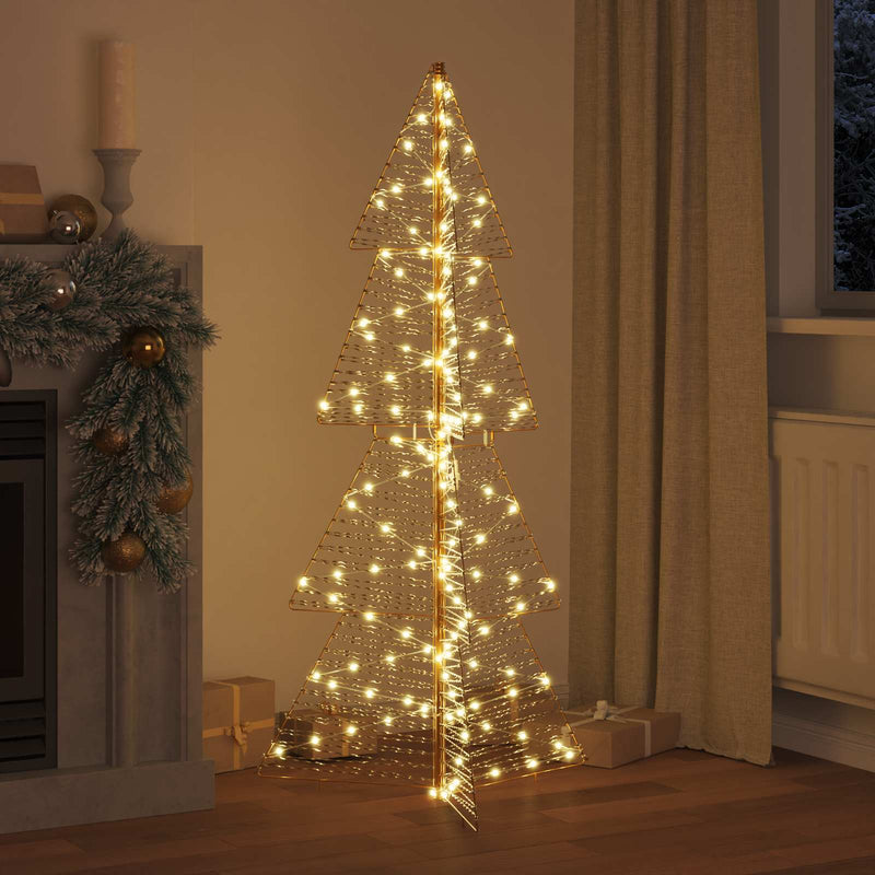 Brad de Crăciun 160 LED-uri Alb cald 150 cm PET
