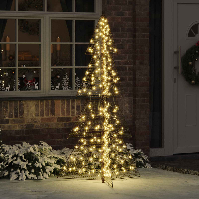 Brad de Crăciun 240 LED-uri Alb cald 180 cm PET