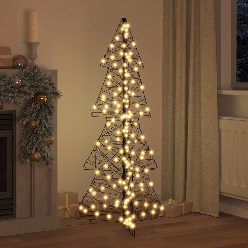 Brad de Crăciun 160 LED-uri Alb cald 150 cm Ratan