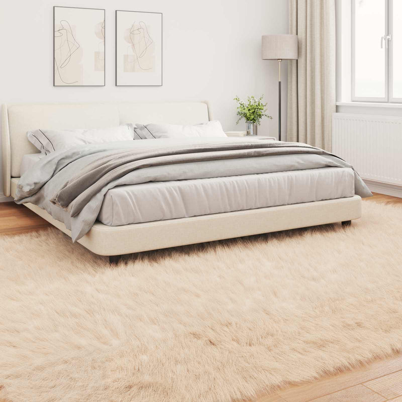 Covor din de oaie artificială TAFALLA Bej 240 x 340 cm