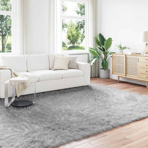 Covor din de oaie artificială TAFALLA Gri 240 x 340 cm