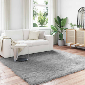 Covor din de oaie artificială TAFALLA Gri 240 x 240 cm
