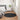 Covor din de oaie artificială TAFALLA Negru Ø 120 cm Poliester