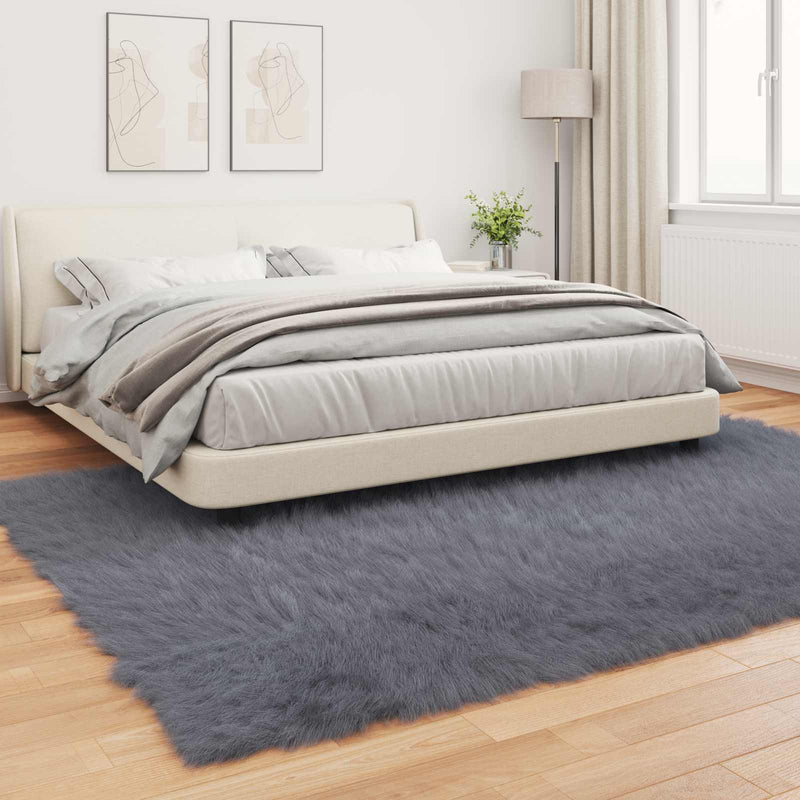Covor din de oaie artificială TAFALLA Antracit 200 x 280 cm
