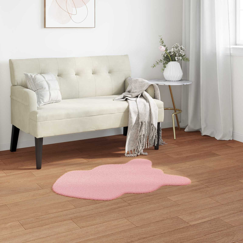 Covor antiderapant din sintetică de iepure OLITE Roz 60 x 90 cm