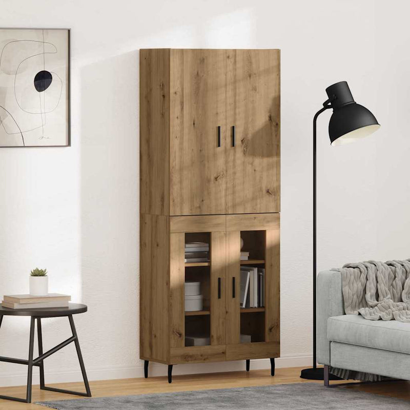 Bufet 2 buc. Lemn Vechi 69,5 x 34 x 180 cm Lemn prelucrat