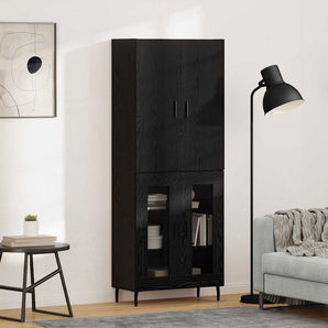 Bufet 2 buc. Stejar Artizanal 69,5 x 34 x 180 cm Lemn prelucrat