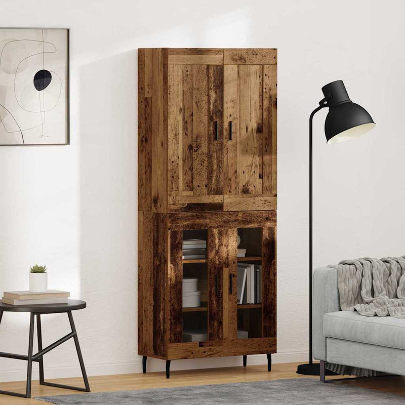 Bufet 2 buc. Lemn vechi 69,5 x 34 x 180 cm Lemn prelucrat