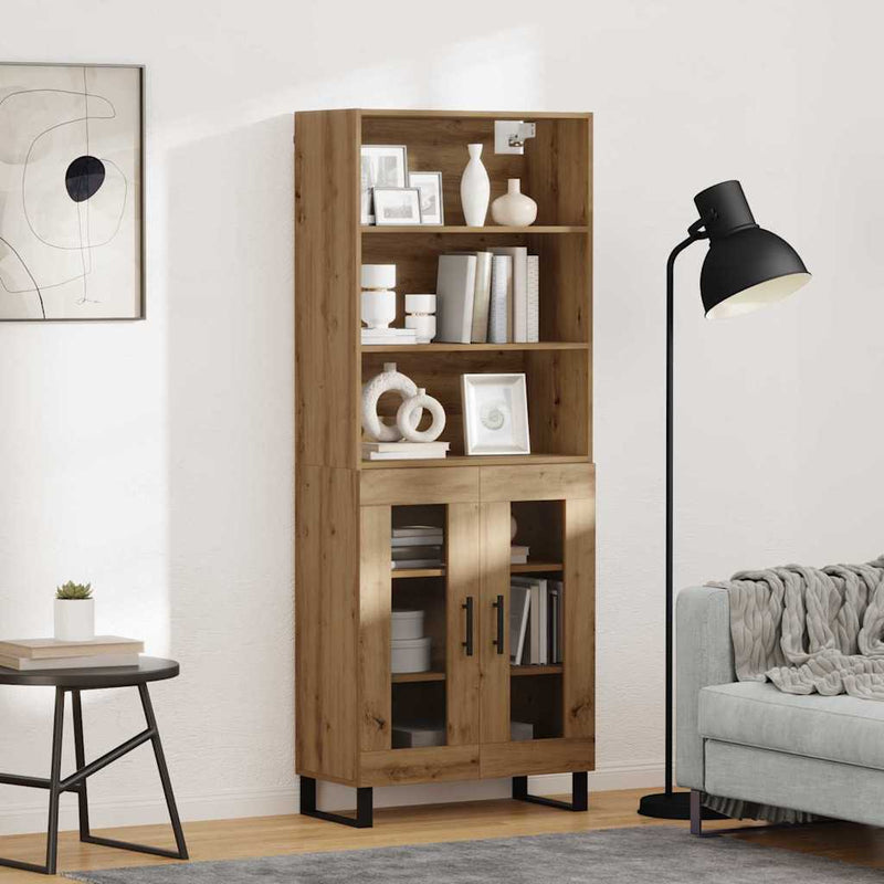 Bufet 2 buc. Stejar Artizanal 69,5 x 34 x 180 cm