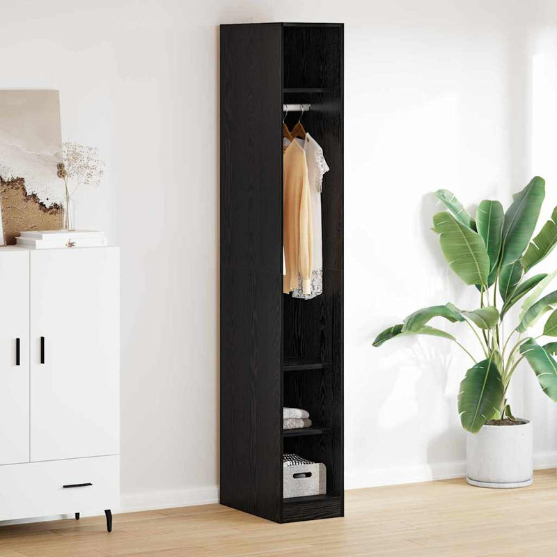 Dulap Stejar Negru 30 x 50 x 200 cm Lemn prelucrat