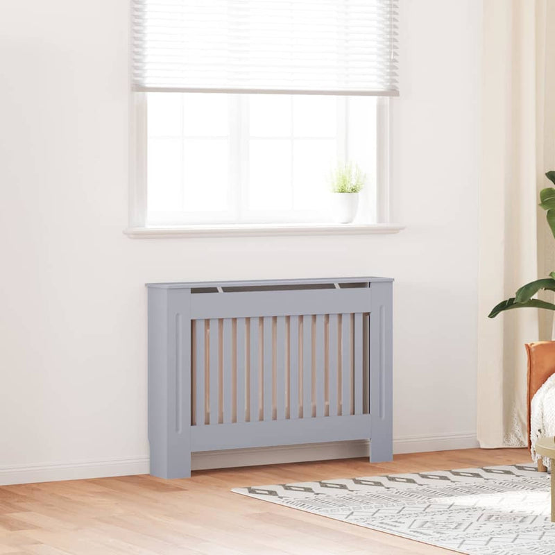 Capac pentru radiator 2 buc. Gri 112 x 19 x 81,5 cm