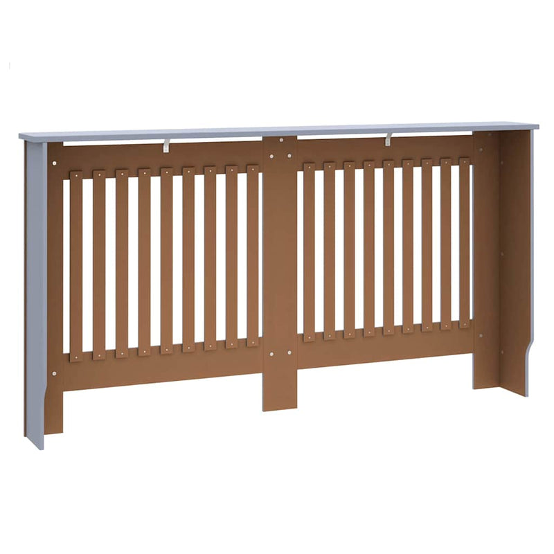 Capac pentru radiator 2 buc. Gri 152 x 19 x 81,5 cm