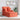 Chaise Lounge cu fustă 3 buc. Roșu portocalie 91 x 157 x 91 cm