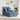 Chaise Lounge cu fustă cu pernă albastru 157 x 91 x 91 cm ARES