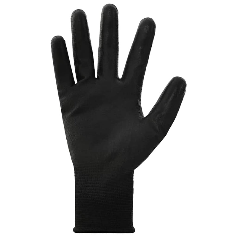 Manusi pentru Muncă 24 buc. Negru 10 / xl Poliester