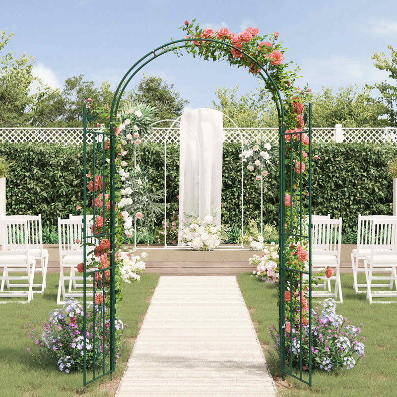 Arc de Grădină Verde 115 x 37 x 226 cm Oțel