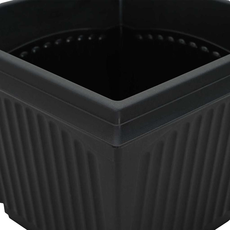 Ghivece pentru plante 6 buc. Negru Plastic