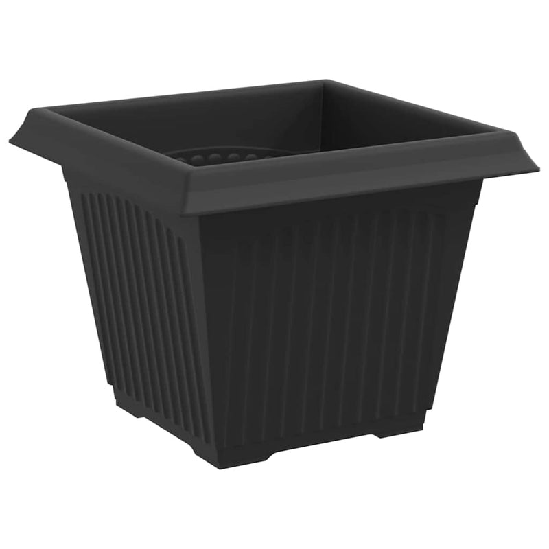 Ghivece pentru plante 6 buc. Negru Plastic