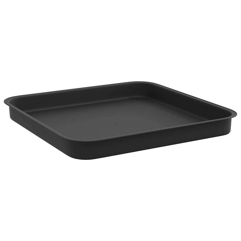 Ghivece pentru plante 6 buc. Negru Plastic