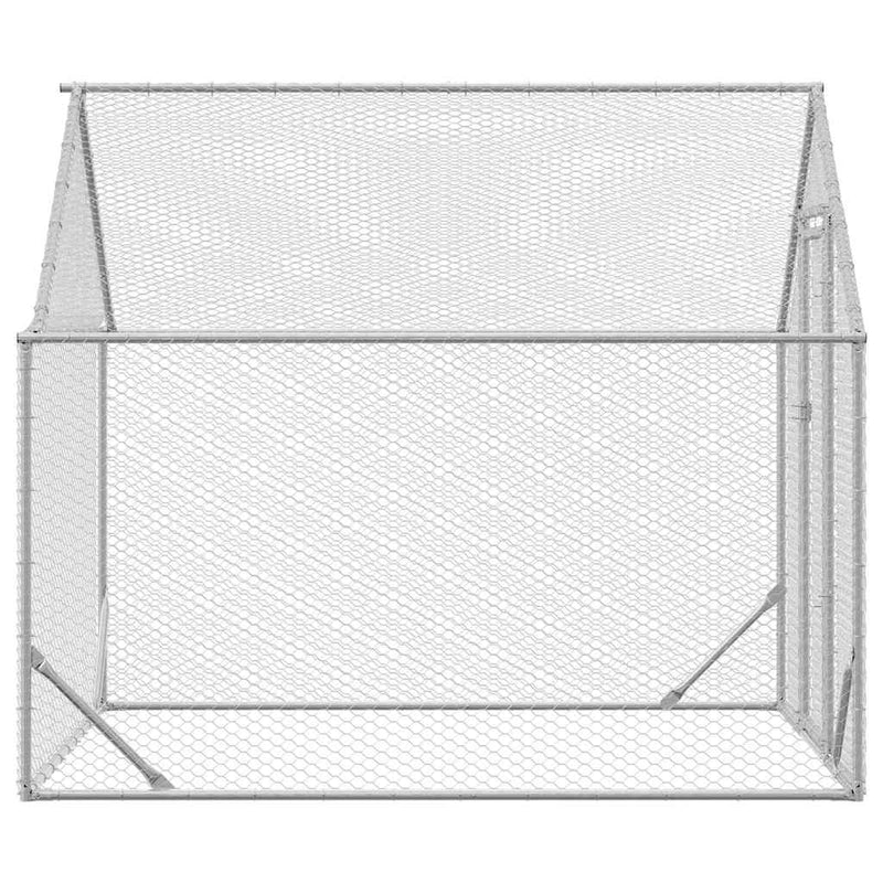 Cușcă pentru pui Argintiu 200 x 170 x 177 cm Oțel Galvanizat