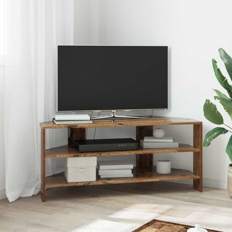 DulapdecolțpentruTV 102x40,5x45cm Lemn Vechi Lemn prelucrat