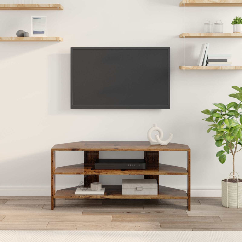DulapdecolțpentruTV 102x40,5x45cm Lemn Vechi Lemn prelucrat
