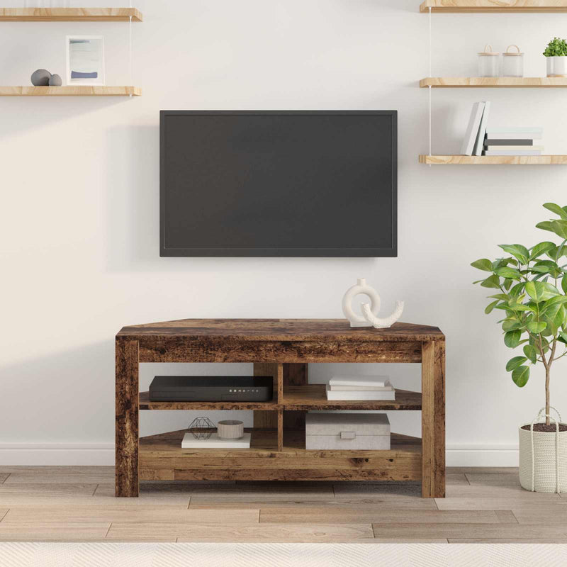 DulapdecolțpentruTV 102 x 40,5 x 45 cm Lemn Vechi