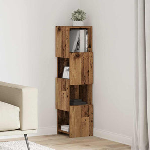 Dulap de colț 25,5x25x102cm Lemn prelucrat Lemn vechi