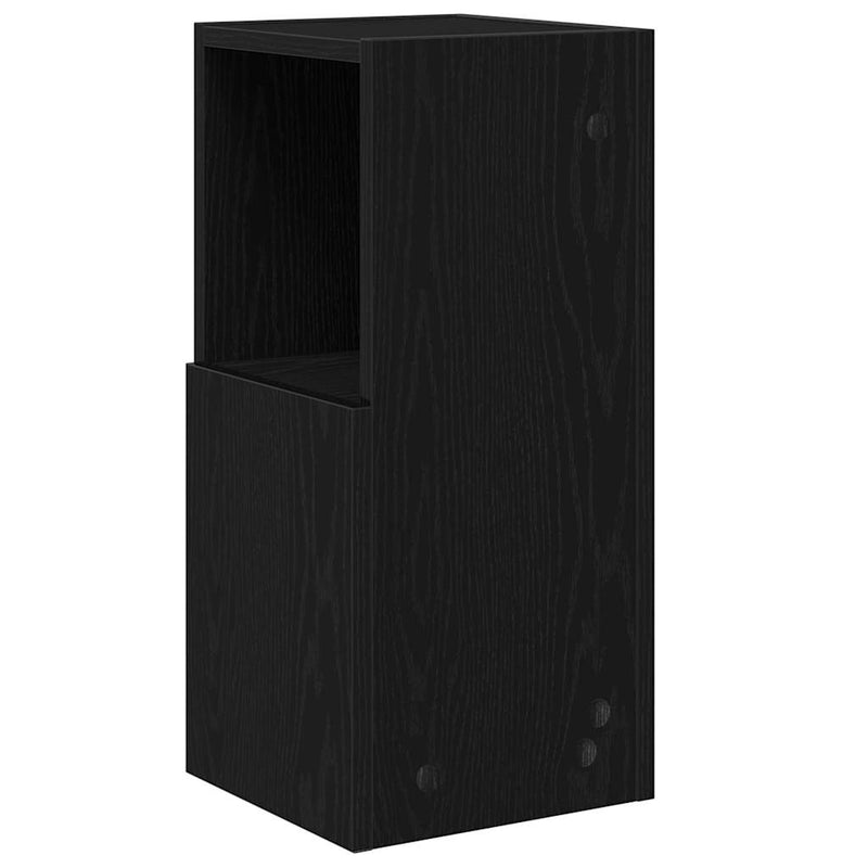 Dulap de colț 25,5x25x55cm Lemn prelucrat Stejar Negru