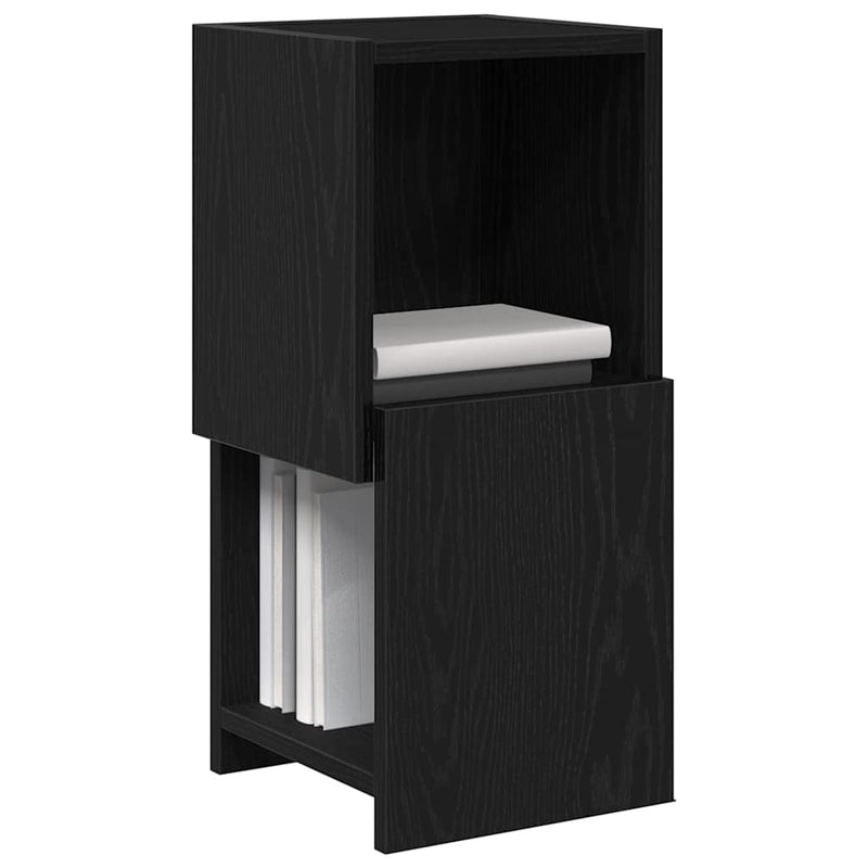 Dulap de colț 25,5x25x55cm Lemn prelucrat Stejar Negru