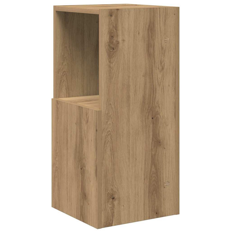 Dulap de colț 30,5x30x65cm Lemn prelucrat Stejar Artizanal