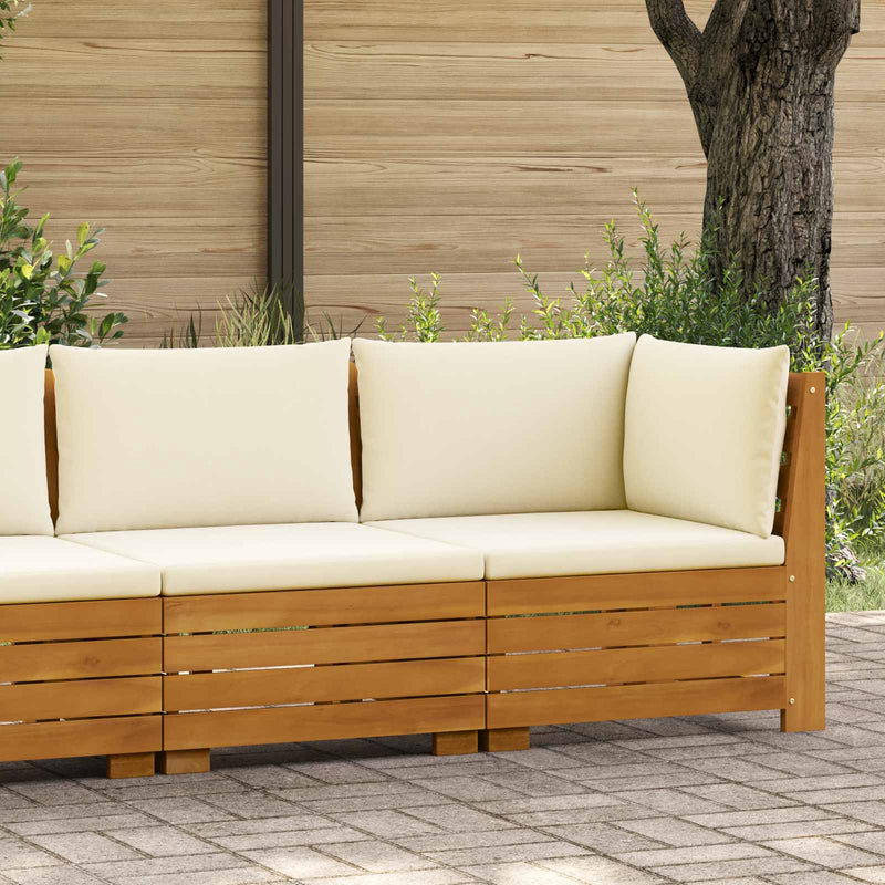 Set de lounge pentru grădină 2 Bucată Maro Lemn Solid de Acacia