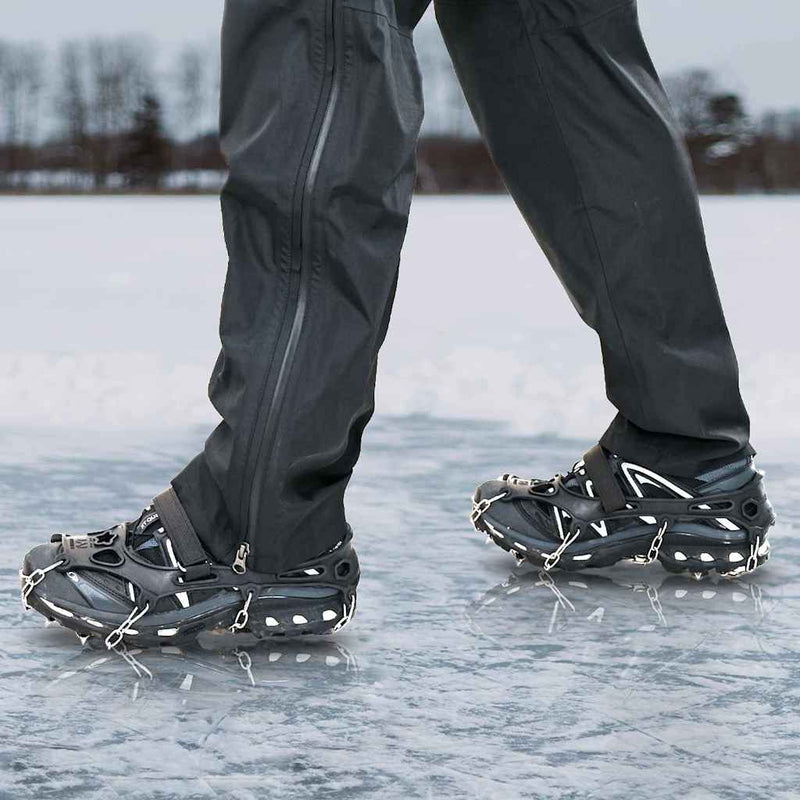 Cleats de gheață pentru pantofi Negru S
