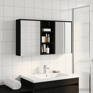 Set dulap baie 3 buc. 116 x 16 x 62,5 cm Lemn prelucrat