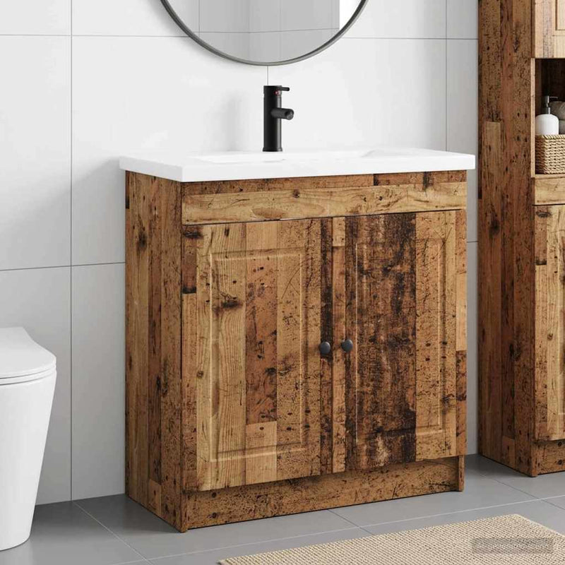 Set de mobilier pentru baie Lemn vechi 56 x 37,5 x 81 cm