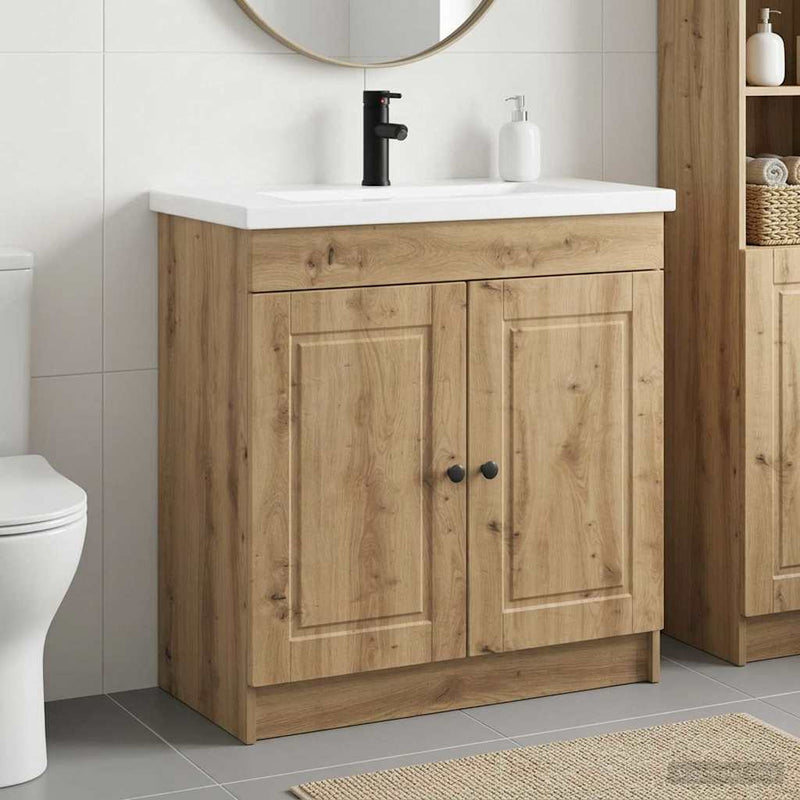 Set de mobilier pentru baie Stejar Artizanal
