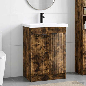 Set de mobilier pentru baie Stejar fumuriu 78,5 x 37,5 x 81 cm