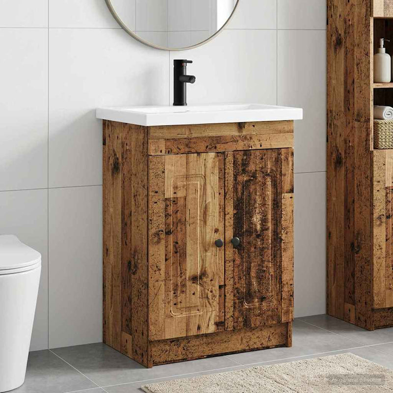 Set de mobilier pentru baie Lemn vechi 56 x 37,5 x 81 cm