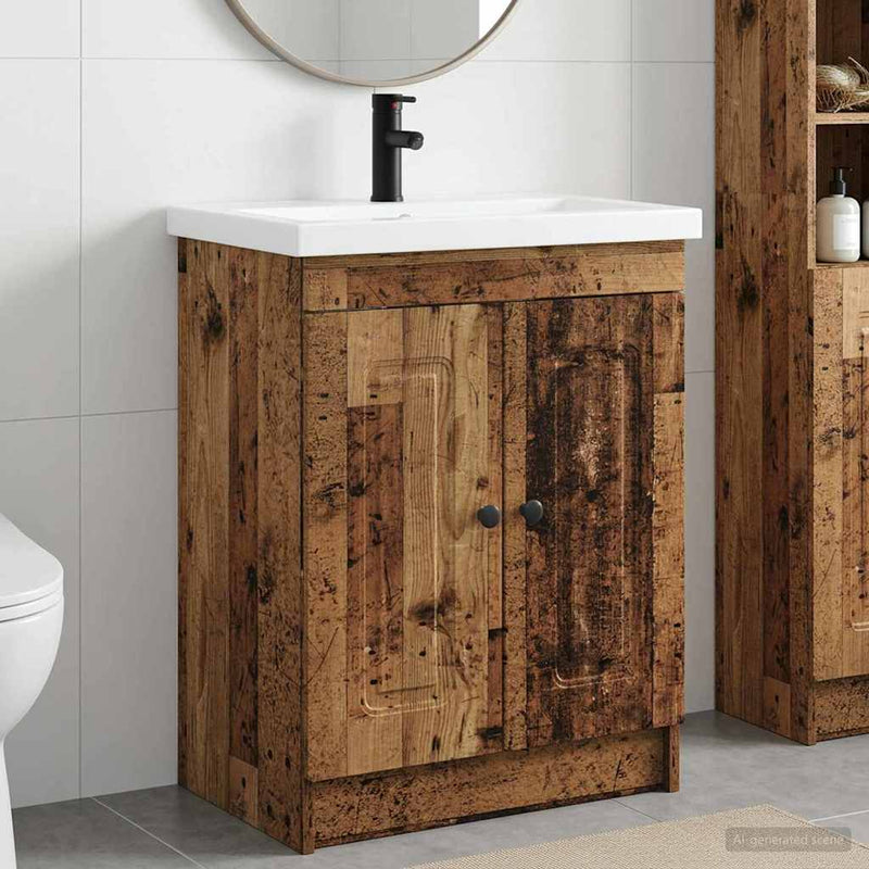 Set de mobilier pentru baie Lemn vechi 78,5 x 37,5 x 81 cm